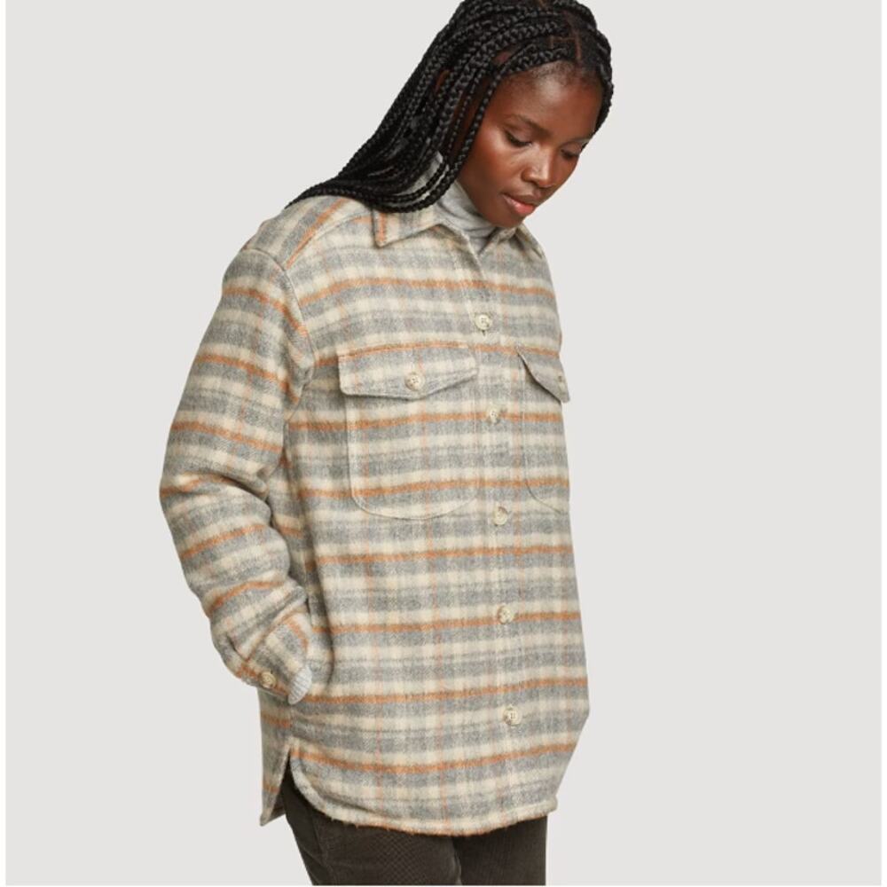 Eddie Bauer Peninsula Shirt Jacket Butterscotch Women's Large NEW NWT - Picture 4 of 8